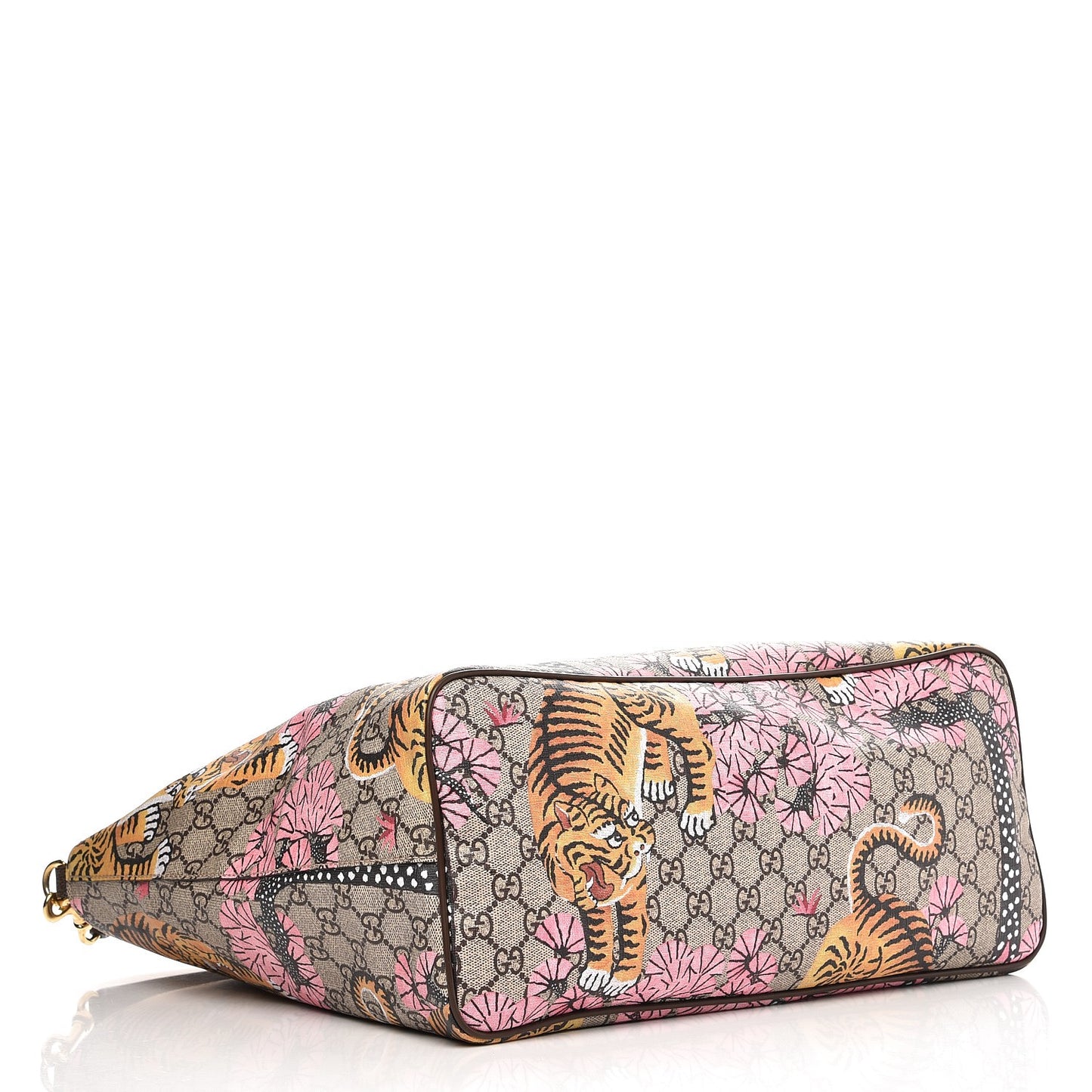 Soft GG Supreme Monogram Bengal Medium Crossbody Tote Beige Pink