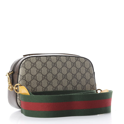 Gucci GG Supreme Monogram Web Neo Vintage Shoulder Bag Beige New Acero Crop 2 of 10