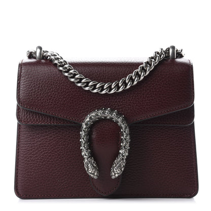 Gucci Dollar Calfskin Crystal Mini Dionysus Shoulder Bag Vintage Bordeaux 1 of 12