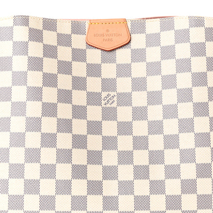 Louis Vuitton Damier Azur Graceful MM Rose Ballerine 6 of 9