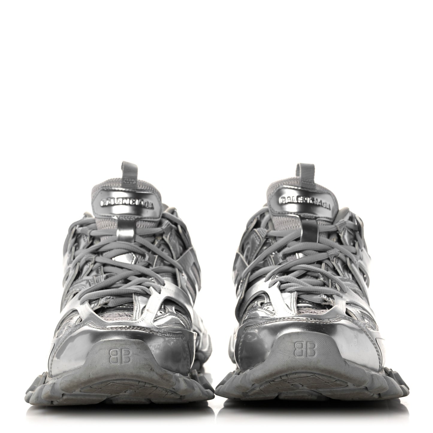 Mesh Nylon Mens Track Sneakers 42 Silver
