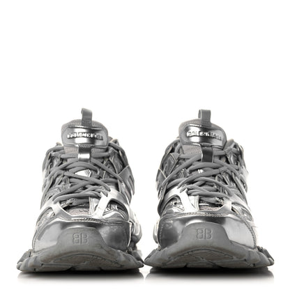 Balenciaga Mesh Nylon Mens Track Sneakers 42 Silver 2 of 7