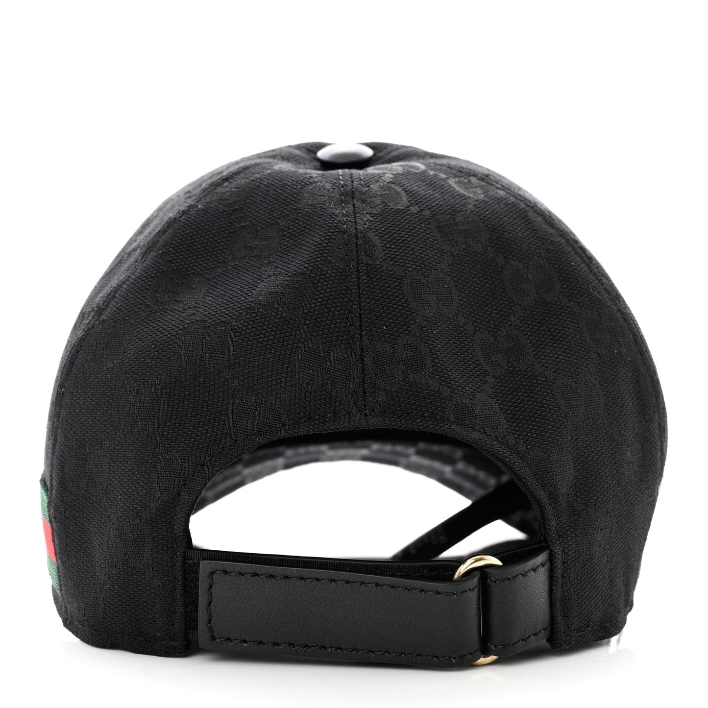 Monogram Web Baseball Hat S Black