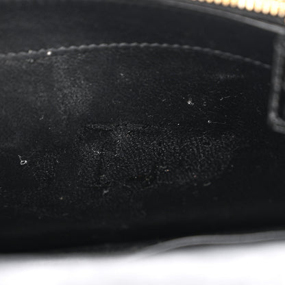 Saint Laurent Calfskin Crocodile Embossed Kate Monogram Tassel Chain Wallet Black 7 of 13