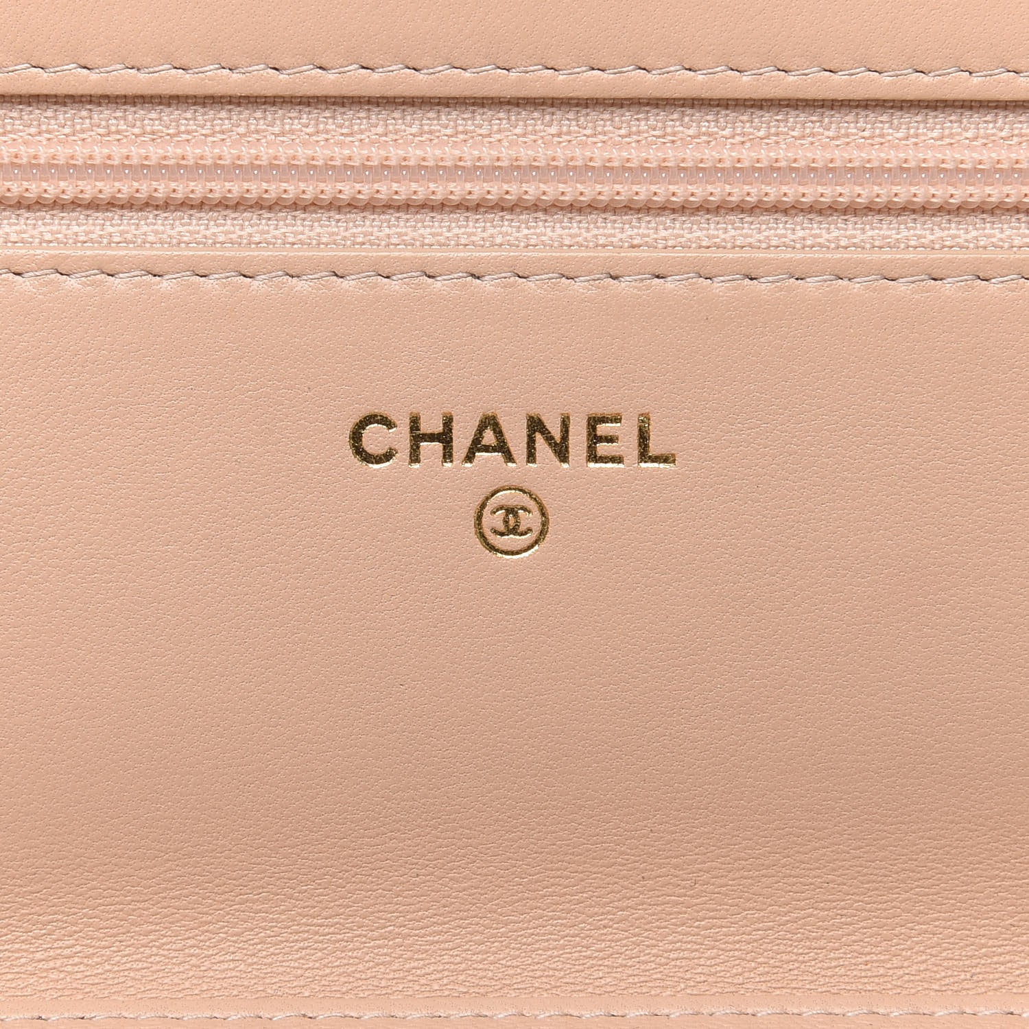 Chanel Lambskin Quilted Boy Wallet On Chain WOC Beige 8 of 12