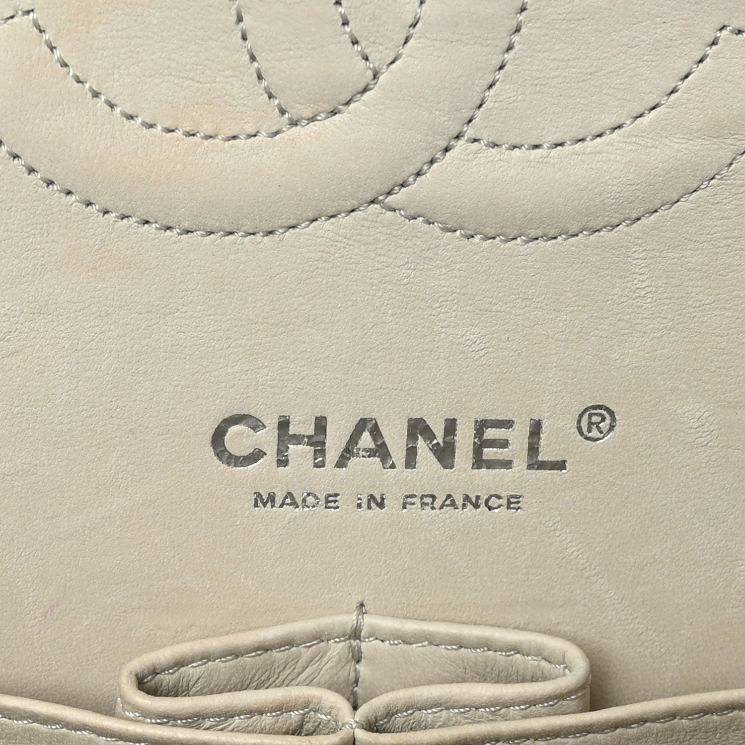 Chanel Ostrich Medium Double Flap Light Beige 6 of 10