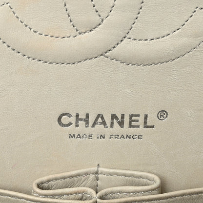 Chanel Ostrich Medium Double Flap Light Beige 6 of 10