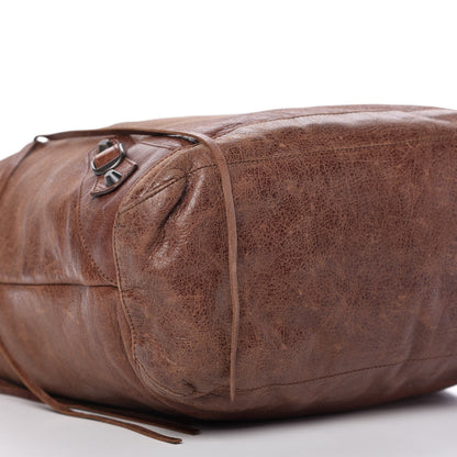 Balenciaga Agneau Classic Hardware Day Hobo Castagna 6 of 10