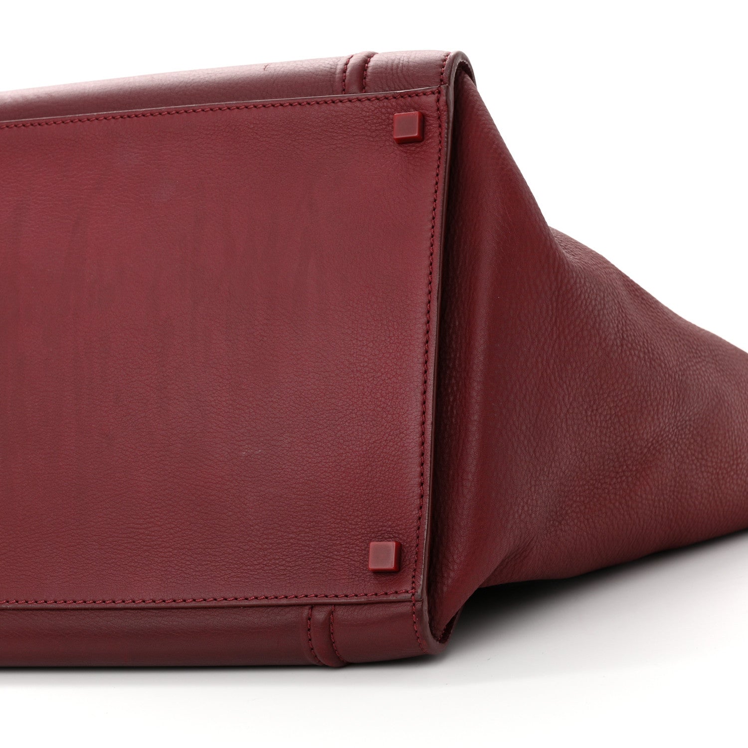 Celine Supple Calfskin Medium Phantom Luggage Burgundy 7 of 11