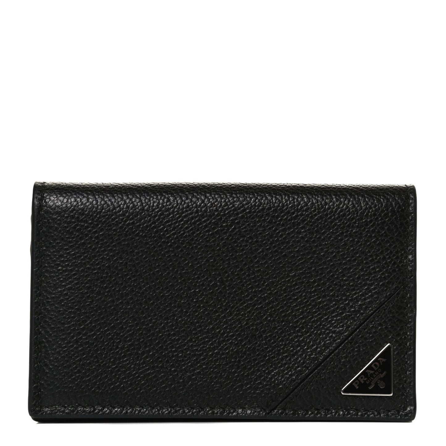 Vitello Micro Grain Card Holder Black