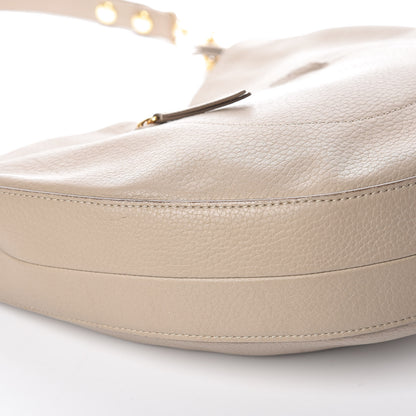 Celine Crisped Calfskin Medium Hobo Light Taupe 5 of 12