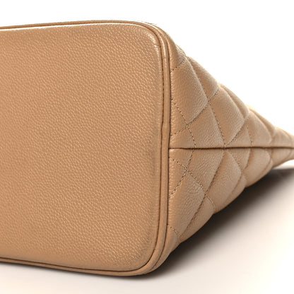 Chanel Caviar Quilted Medallion Tote Beige 10 of 11