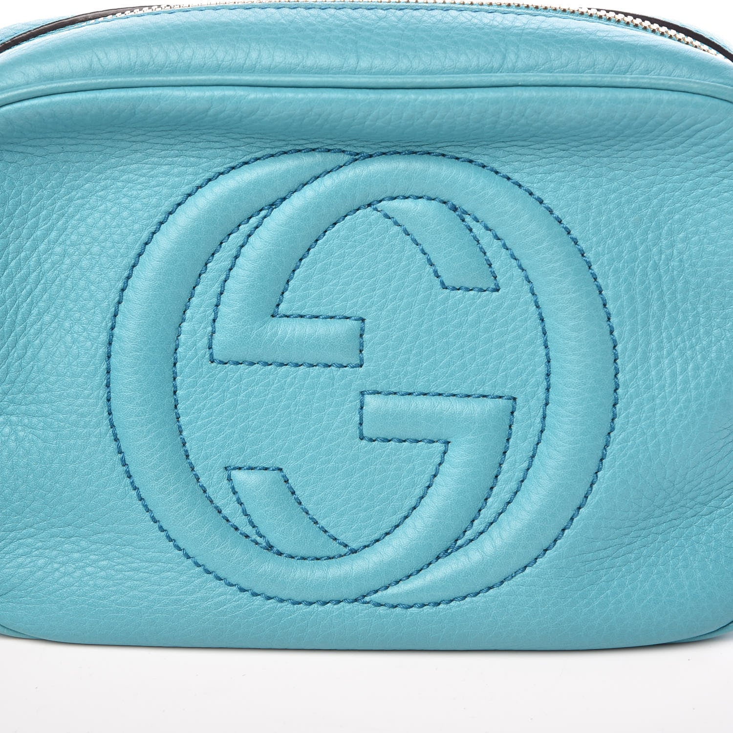 Gucci Pebbled Calfskin Small Soho Disco Bag Deep Cobalt 15 of 18