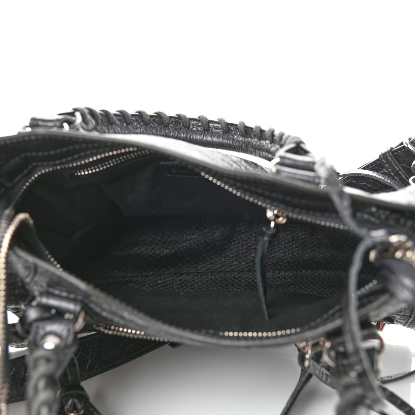 Agneau Classic Silver Hardware Mini City Anthracite