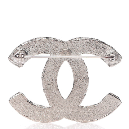Chanel Crystal CC Brooch Silver 3 of 5
