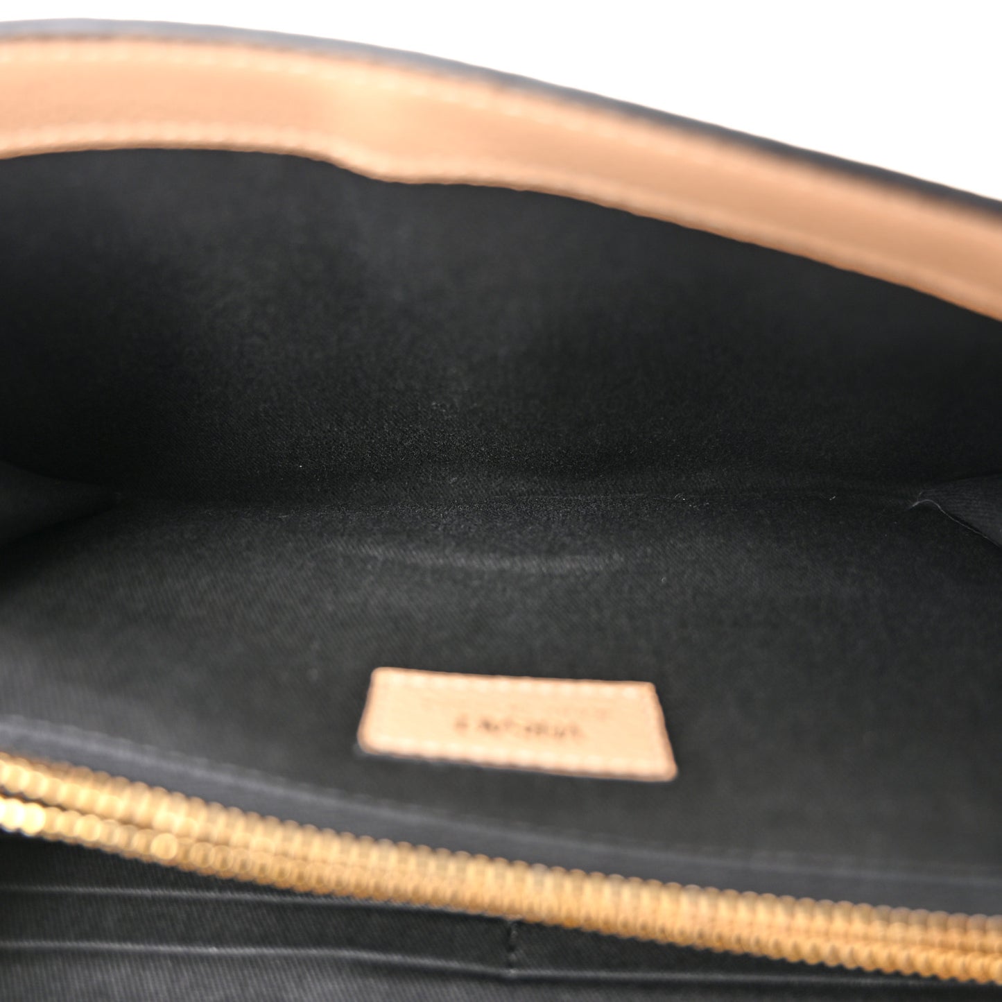 Grained Calfskin Virtus Wallet On Chain Beige