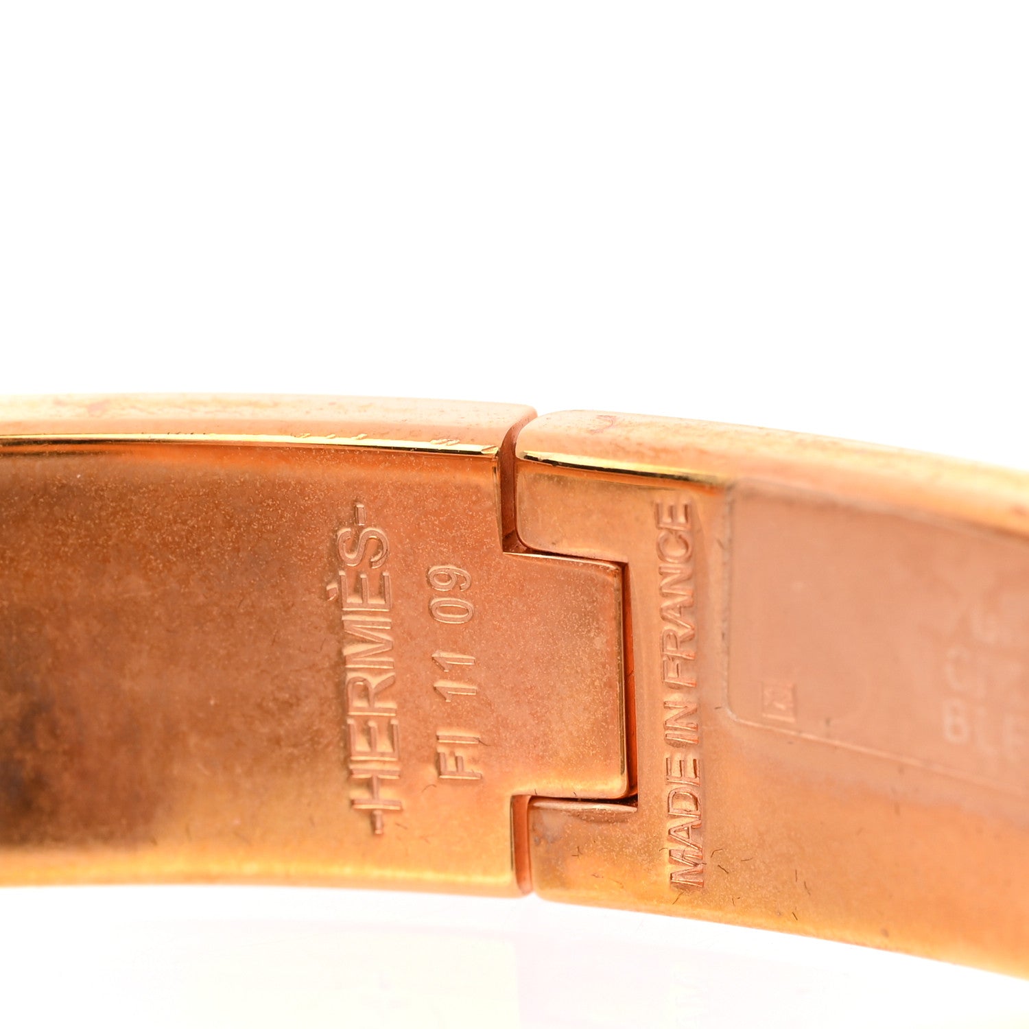 Hermes Enamel Narrow Clic Clac H Bracelet PM Bleu Abysse 4 of 5