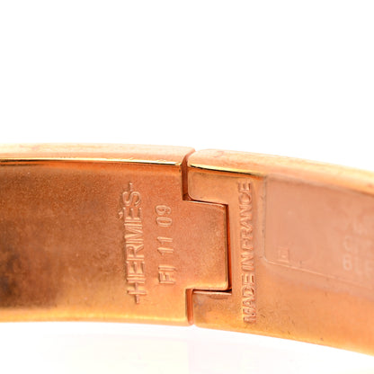 Hermes Enamel Narrow Clic Clac H Bracelet PM Bleu Abysse 4 of 5