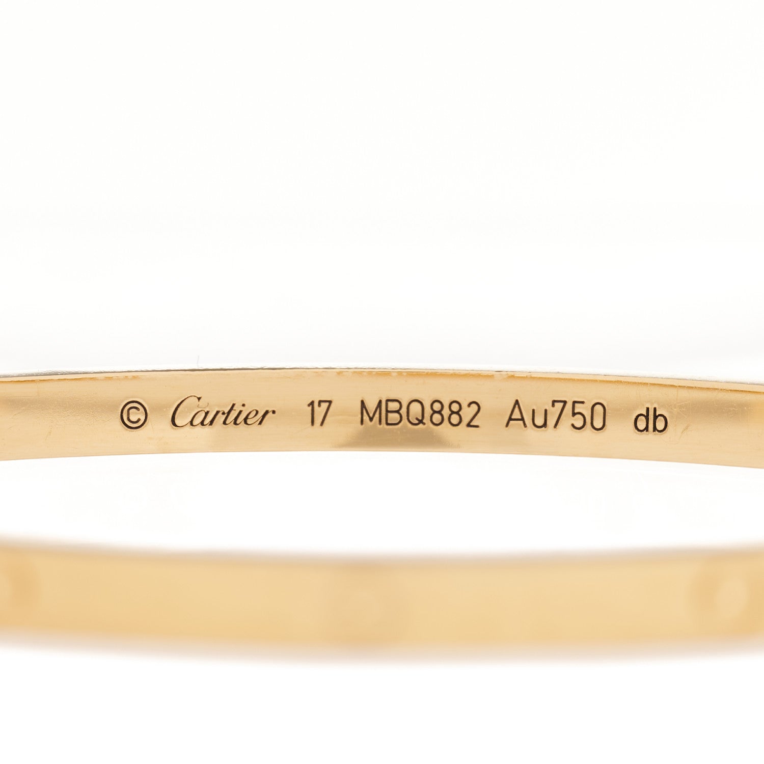 Cartier 18K Yellow Gold Small LOVE Bracelet 17 3 of 11