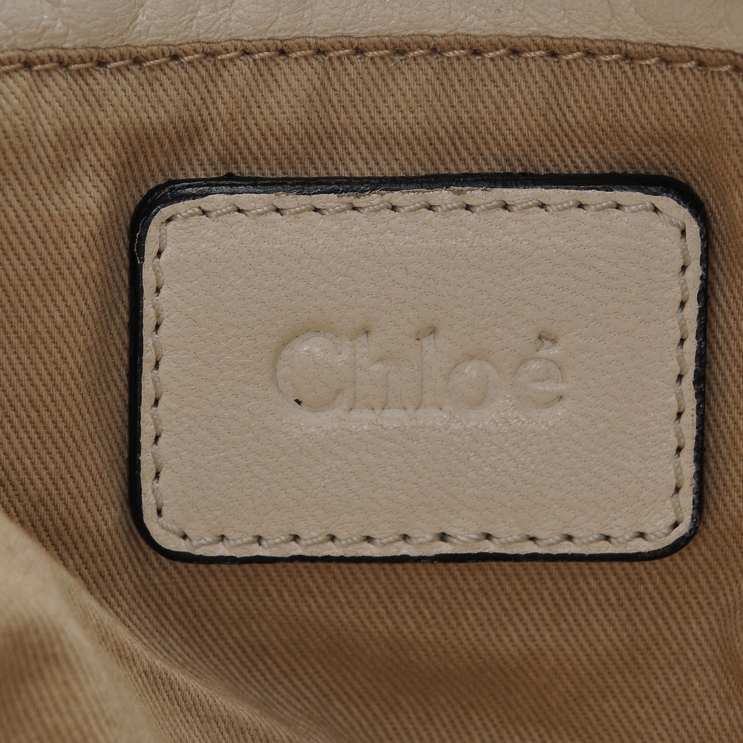 Chloe Calfskin Perforated Large Marcie Satchel Porcelain 6 of 6