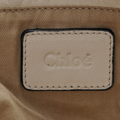 Chloe Calfskin Perforated Large Marcie Satchel Porcelain 6 of 6