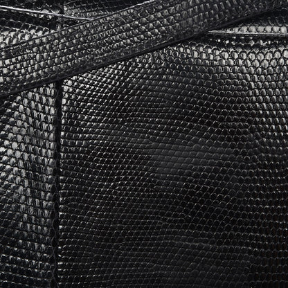 Chanel Lizard Medium Coco Handle Flap Black 9 of 9