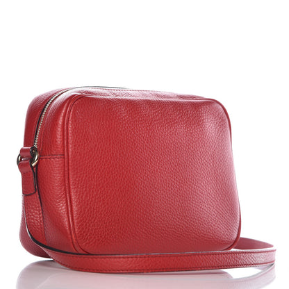 Gucci Pebbled Calfskin Small Soho Disco Bag Tabasco Red 4 of 13