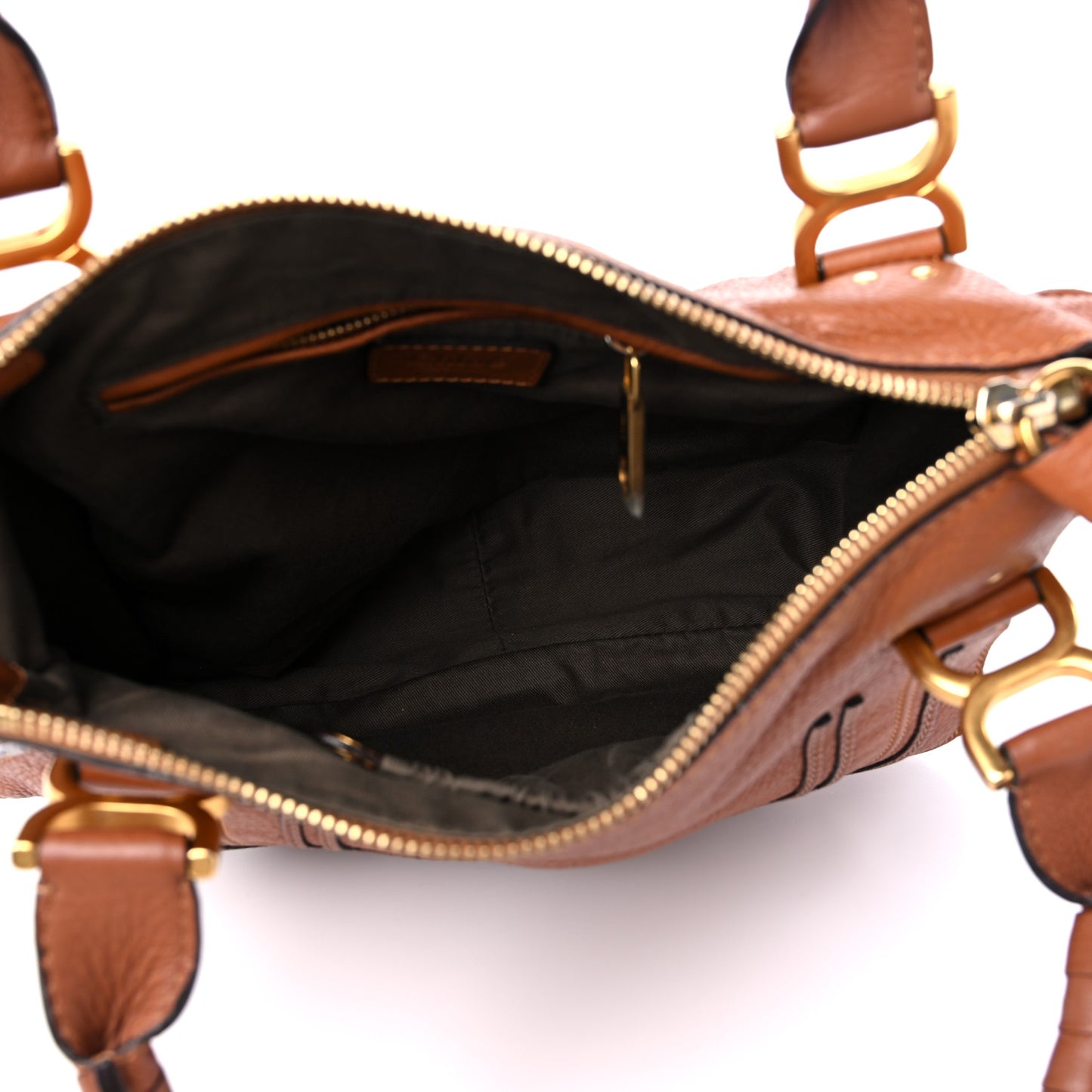 Calfskin Medium Marcie Satchel Tan