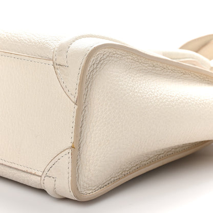 Celine Goatskin Nano Luggage White 9 of 13