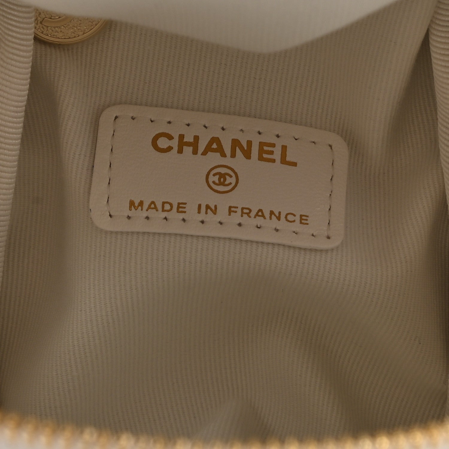 Chanel Lambskin Quilted Clutch With Handle White 5 of 7