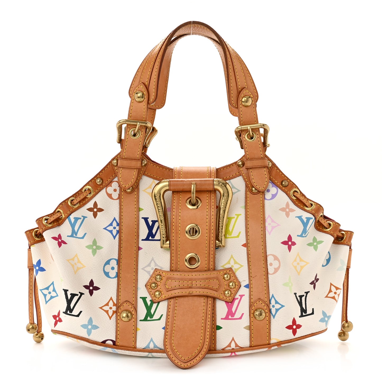 Monogram Multicolor Theda GM White