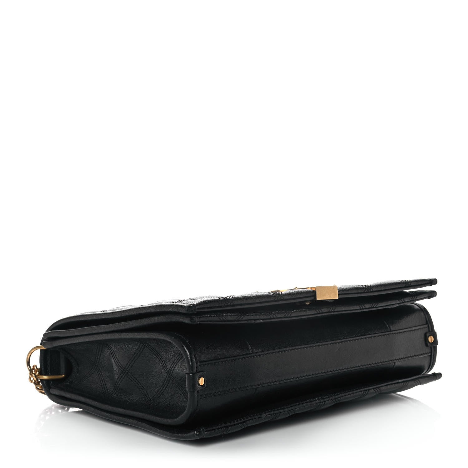 Saint Laurent Lambskin Quilted Small Becky Chain Bag Black 4 of 11