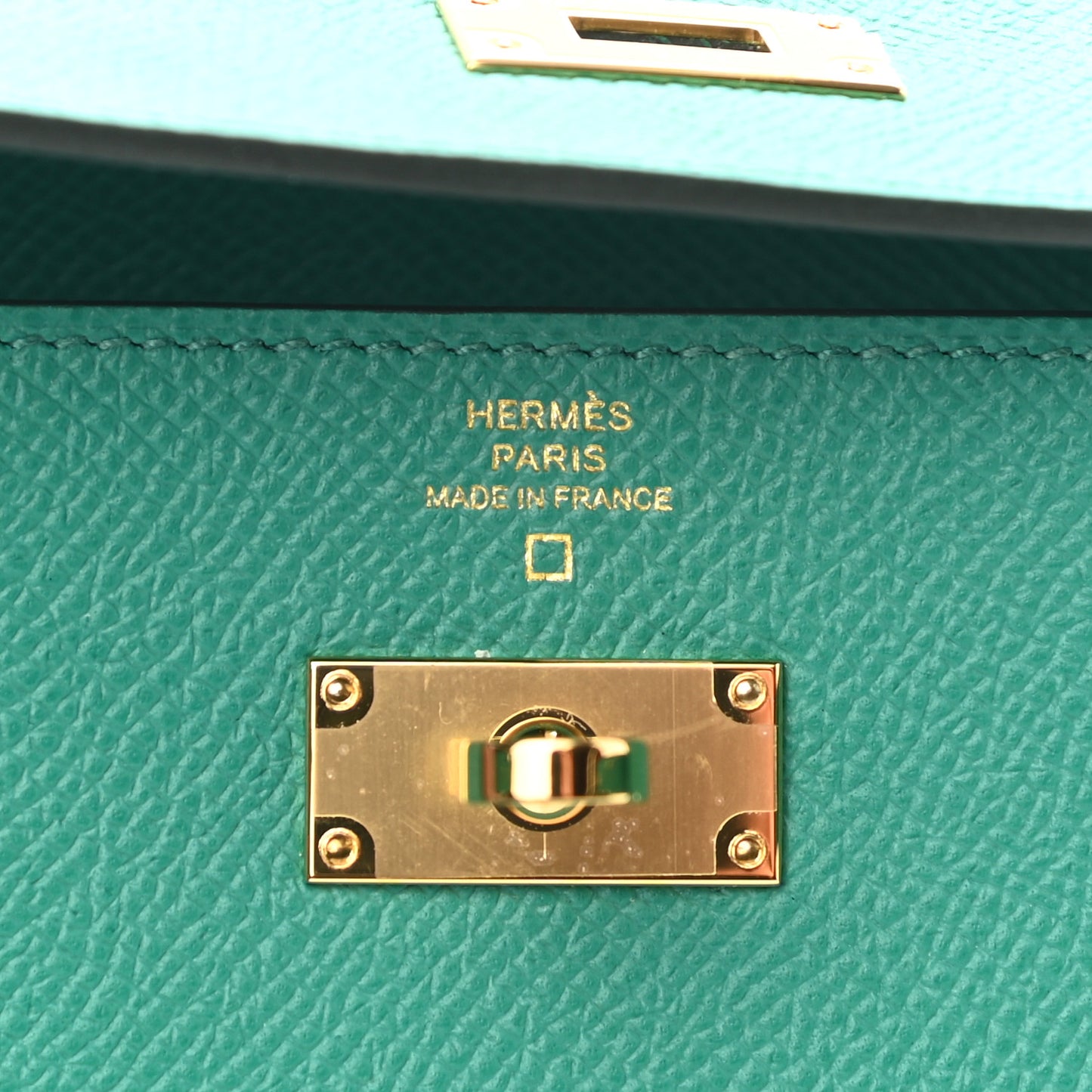 Epsom Shiny Alligator Touch Kelly Wallet To Go Vert Jade