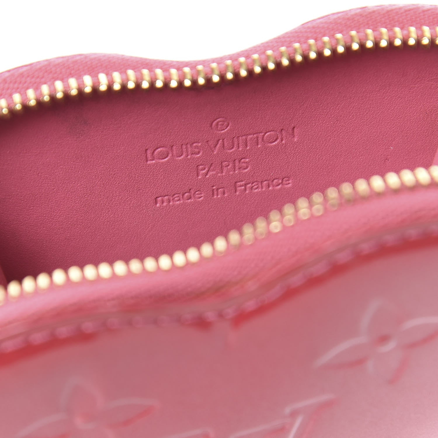 Louis Vuitton Vernis Heart Coin Purse Frambooise 6 of 8