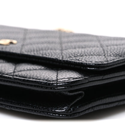 Chanel Caviar Quilted Wallet on Chain WOC Black 11 of 11