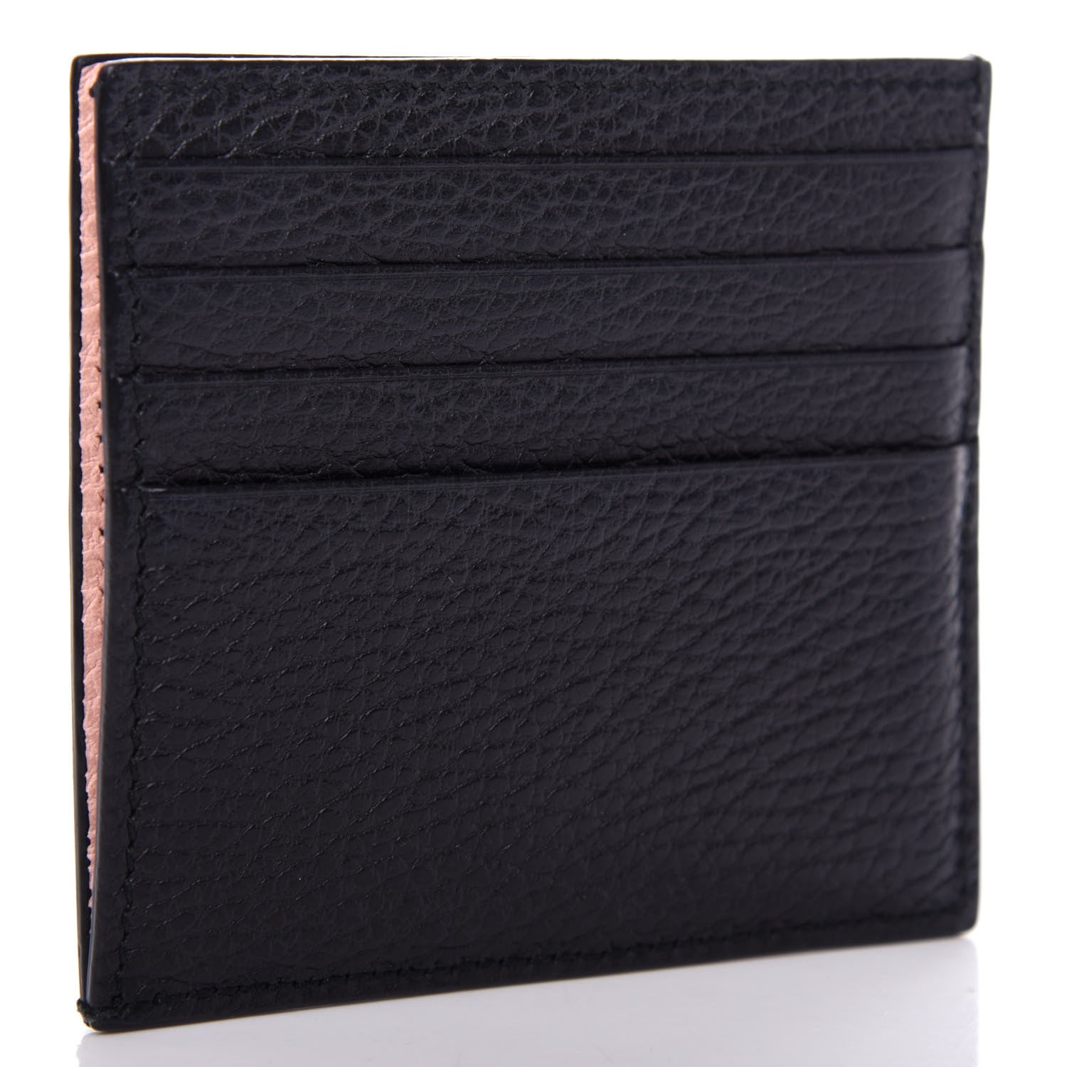 Gucci Calfskin GG Marmont Bow Card Holder Black 3 of 7
