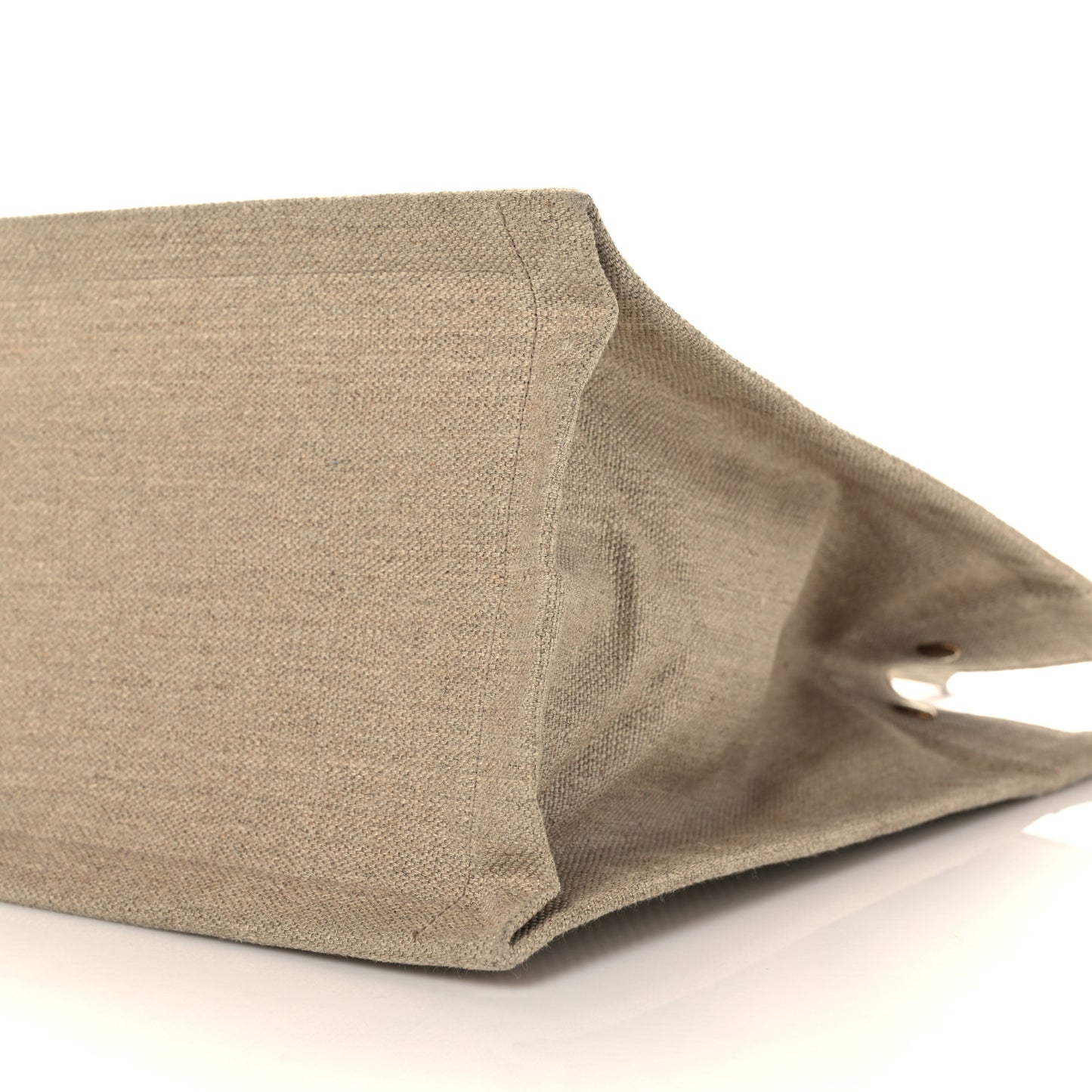 Linen Calfskin Small Rive Gauche Tote Beige Sea Salt