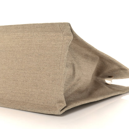 Saint Laurent Linen Calfskin Small Rive Gauche Tote Beige Sea Salt 10 of 12