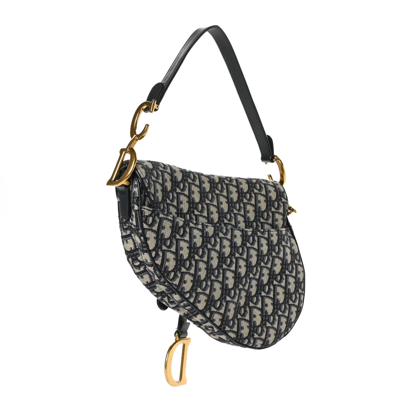 Oblique Saddle Bag Blue