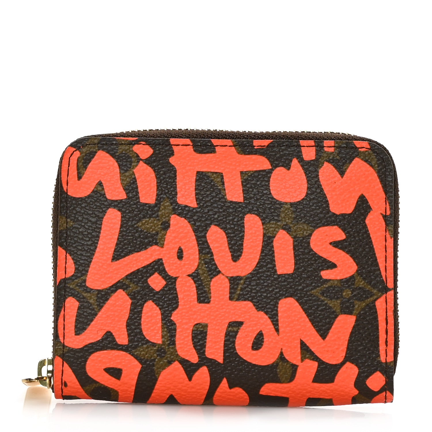 Louis Vuitton Monogram Graffiti Zippy Coin Purse Orange 1 of 6