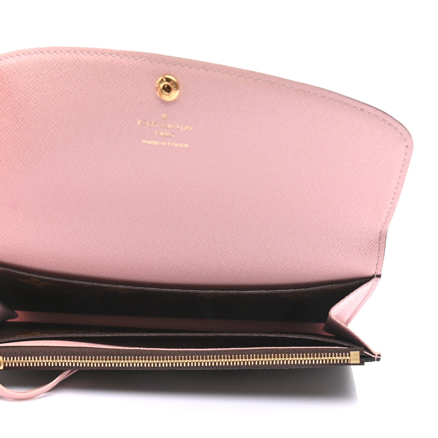 Monogram Emilie Wallet Rose Ballerine