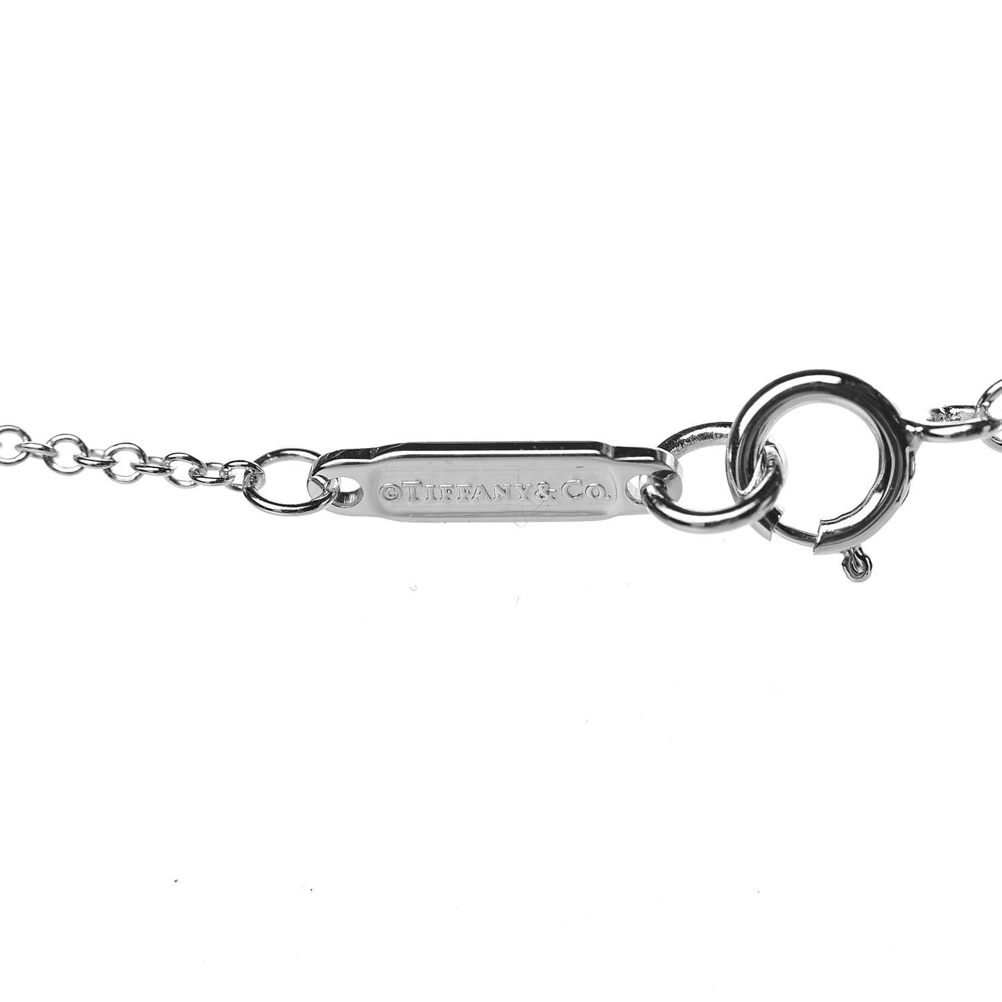 18K White Gold Diamond 1837 Circle Pendant Necklace