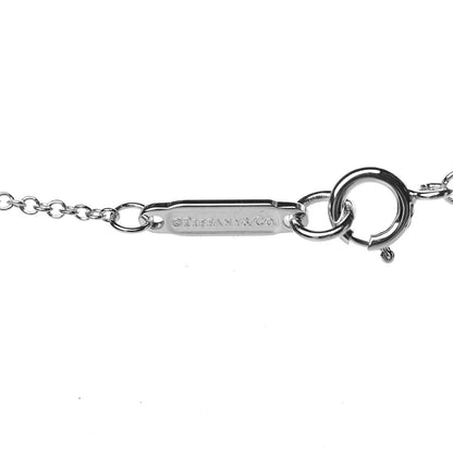 Tiffany 18K White Gold Diamond 1837 Circle Pendant Necklace 5 of 7