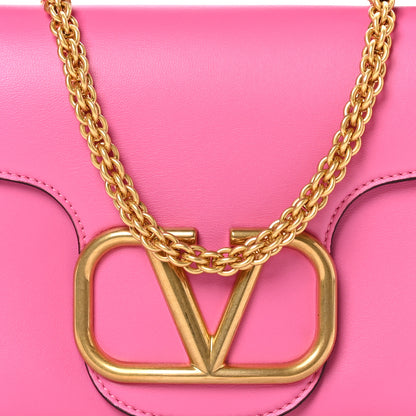 Valentino Garavani Nappa Stud Sign Shoulder Bag Feminine Pink 7 of 9