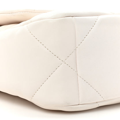 Chanel Lambskin Quilted Medium Chanel 19 Flap White 9 of 14