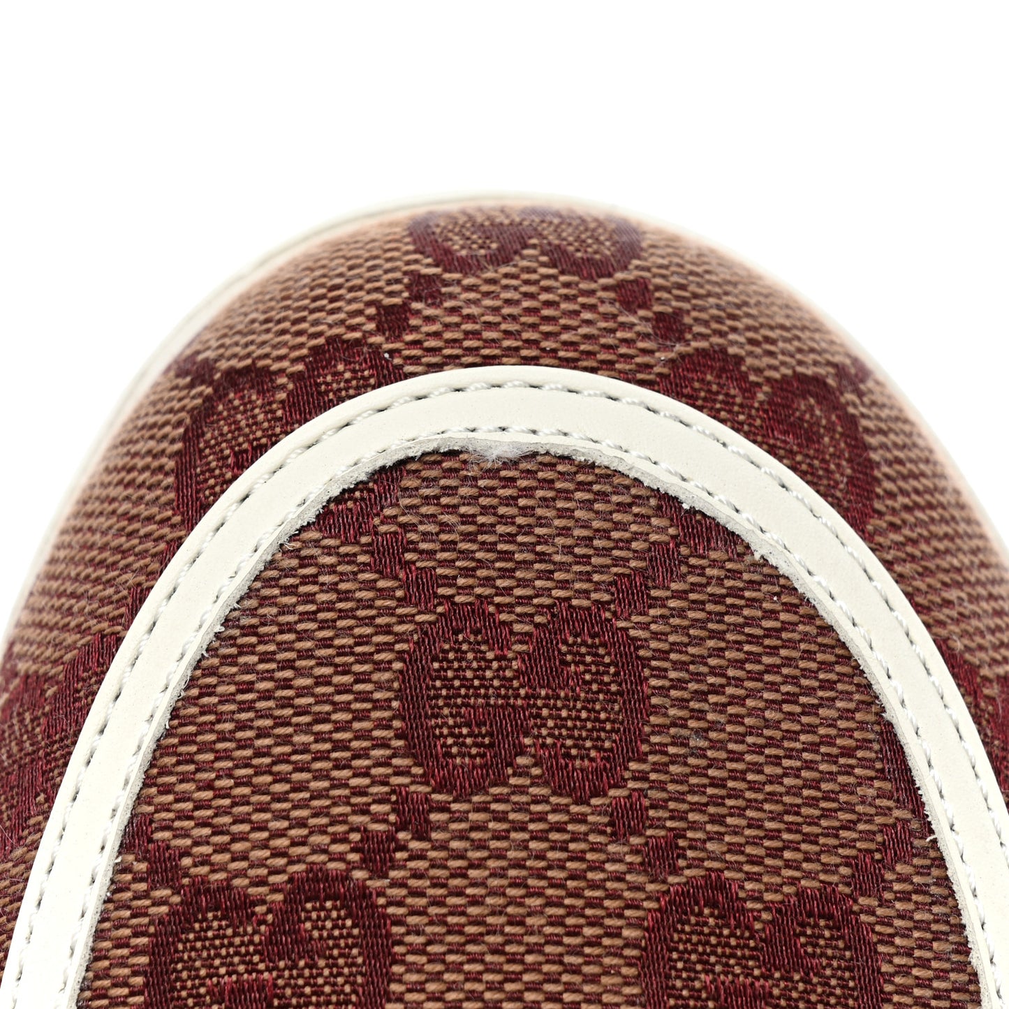 Monogram Mens Boat Shoes 9 Sahara Rubino White