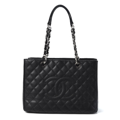 Chanel Caviar Quilted Grand Shopping Tote GST Black 1 of 9