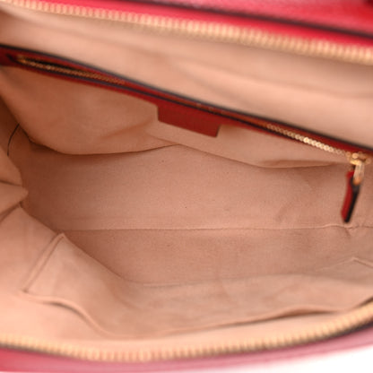 Gucci GG Supreme Monogram Flora Web Small Ophidia Top Handle Shoulder Bag Hibiscus Red 5 of 11