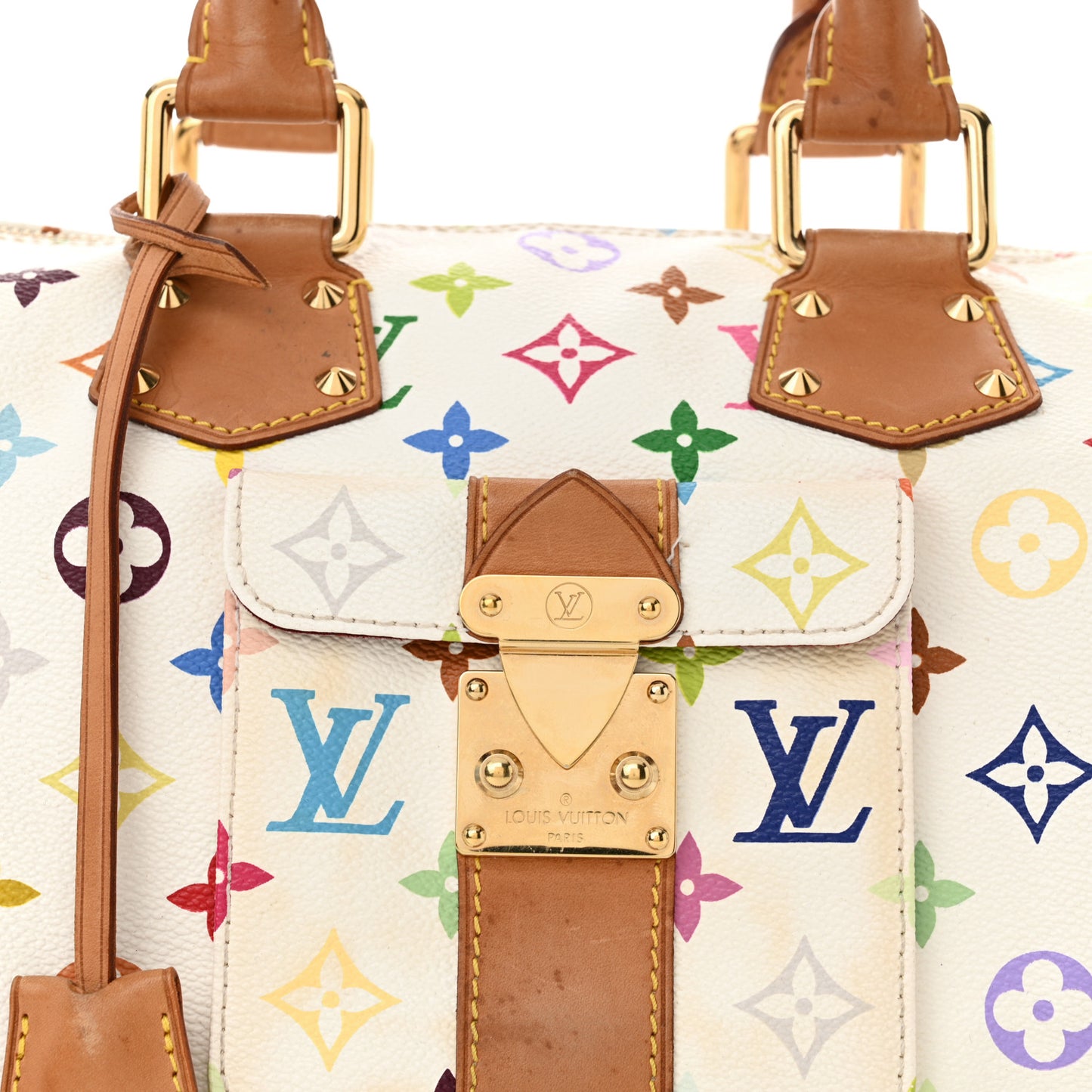 Monogram Multicolor Speedy 30 White