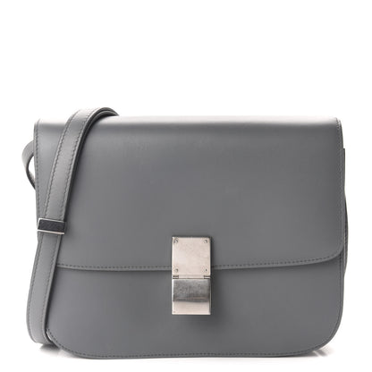 Celine Box Calfskin Medium Classic Box Flap Bag Grey 1 of 10